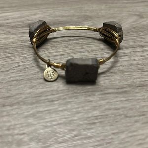 Bourbon and Boweties bangle grey stone standard size